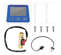 (1101) Medidor de flujo de agua con pantalla LCD digital, sensor, caudalímetro, rotámetro, registro