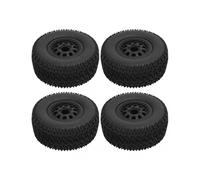 110MM RC Car Wheel Tire 4pcs Rubber 10-Spoke Universal Fit for 1/10 Slash 4x4 2WD Short Course Trucks Compatible with Arrma Redcat HPI