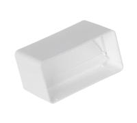110x55mm Conector con Válvula Antirretorno para Conductos - Junta Rectangular para Sistemas de Ventilación de Canal Plano - PVC