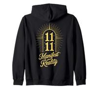 1111 Número Ángel manifiesta tu Realidad Astrología Espiritual Sudadera con Capucha