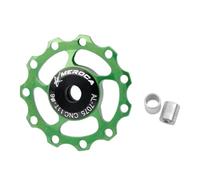 1113T - Rueda de cambio trasera para bicicleta de carretera con rodamiento de acero sellado, impermeable, a prueba de polvo y material de aleación de aluminio (11T verde)