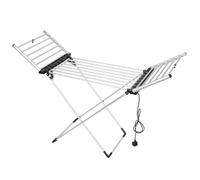 111Tendedero Plegable de Aluminio con Calefacción, Tendedero Eléctrico Portátil, Tendedero Eléctrico Plegable para casa o Apartamento, 147 x 54 x 94 cm