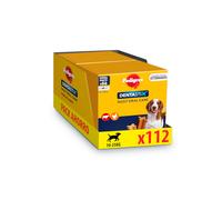 112 barritas Pedigree Dentastix Snacks Dentales para perros medianos