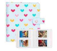112 fotos horizontales para Instax Mini álbum de fotos, libro álbum 2x3 para Fujifilm Instax Mini 12 11 9 99 8 40 película, se adapta a Polaroid 300, K-pop Photocards (Azul)