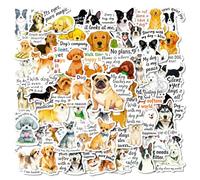 112 Stickers de perros,Calcomanías curativas para amantes de perros,SANYUANHE Stickers antiestrés con dibujos de dog para botella de agua, maleta, bicicleta, coche, tableta