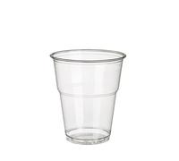 1120 vaso, PLA "Pure" 0.3 l diámetro 9,5 cm 11 cm con borde de espuma de plástico transparente