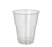 1120 vaso, PLA "Pure" 0.3 l diámetro 9,5 cm 11 cm con borde de espuma de plástico transparente