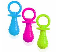 1122 Chupete masticable para cachorros, chupete de goma natural, instintivo para entrenamiento, buscar cachorros y gatitos, herramienta de dentición robusta, kit de enriquecimiento para detener el