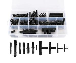 113 Piezas Juego de Conectores para Manguera de, Drip Irrigation te Connector - Incluye Piezas en T, Rectas y Reductoras, en 12 Tamaños Diferentes, para Sistemas de Riego, y Lavado de Parabrisas