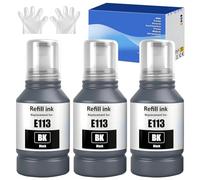 113 Pigmento Tinta Compatible con Epson 113 Cartucho de Tinta Multipack para ET-16150 ET-16600 ET-16650 ET-15000 ET-5100 ET-5150 ET-5160 ET-5170 ET-5800 ET-5850 ET-5880(8-Pack,2BK/2C/2M/2Y)