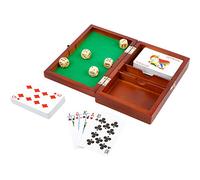 Small Foot Small Foot-11363, 2 Juegos de Cartas y 5 Dados, con Caja de Almacenamiento. MAU Juguetes, Multicolor (11363)
