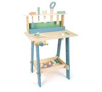Small Foot 11375 Banco de Trabajo Escandinavo, Banco de Trabajo Grande de Madera FSC® para niños, con Herramientas y Accesorios.