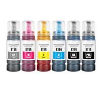 114 Tinta Compatible para Epson 114 Tinta ET-8550 ET-8500 Impresora (6-Pack, Negro/Foto Negro/Cian/Magenta/Amarillo/Gris)