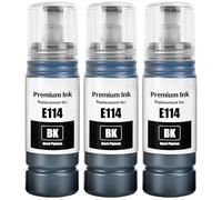 114 Tinta Negro Compatible para Epson 114 Tinta ET-8550 ET-8500 Impresora (Negro*3)
