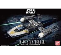 Revell 01209 Y-Wing Starfighter Bandai (Sistema de Clic) Escala 1:72 sin Construir/precolor/Click-Together (sin Pegamento) Kit de Modelo de plástico