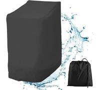 114x85x65 cm Funda para Sillas Apilables de Jardin 210D Oxford Impermeable Funda Protectora para Sillas Apilables, con Cuerda Ajustable para Patio Exteriores (2 PCS)