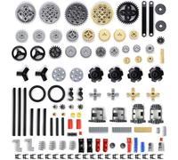 116 Piezas Technic Parts Engranajes Juego de Piezas de Ingeniería Gears-Axle-Pin-Connector Piezas Técnicas Transmisión Equipos Compatible con Lego Technic