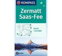 KOMPASS Zermatt / Saas Fee (117) - senderos señalizados y refugios