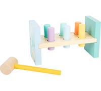 Small Foot Foot-11723 Banco para martillar, Madera en Colores Pasteles de Moda, a Partir de 18 Meses. Animal Toys, Multicolor, Small (11723)