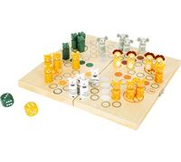 11765 Ludo Safari, small foot, para 6 Jugadores, Animales de la estepa, Tablero de Juego Plegable, a Partir de 4 años.