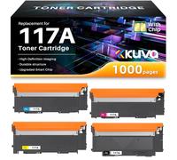 117A Cartuchos de Toner Compatible para HP W2070A W2071A W2072A W2073A para HP Color Laser MFP 178nw 179fnw 150nw 150a 179fwg 178nwg (Negro Cian Amarillo Magenta, Paquete de 4)