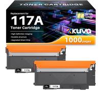 117A Cartuchos de Toner Compatible para W2070A Toner HP Color Laser MFP 178nw 179fnw 150nw 150a 179fwg 178nwg (2 Negro)