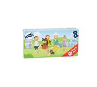 11804 Familia de Muñecos Flexibles de Madera, Small Foot, detallados, Flexibles y duraderos, a Partir de 3 años.