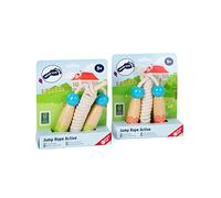 11872 Set cuerdas de saltar "Active", small foot, madera certificada FSC® 100%, juego movimiento, a partir de 5 años.