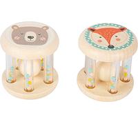 Small Foot Small Foot-11885 Sonajeros, Tonos Pastel y con diseño Infantil, para bebés y niños pequeños. Toys, Color Blanco. (11885)