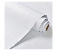 118in Thickened White Wood Grain Wall Stickers Waterproof Vinyl Strip Wallpaper Roll Kitchen Self-adhesive Cabinet Door Decorati