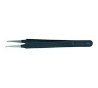 118mm SMD ESD Precisión Pinzas, Torcido Plano Puntas - 92 08 78 ESD