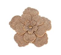 11CM Rhinestone Camellia Rose Applique - Fabric Flower For Women's Fashion Accessories(Color 9)