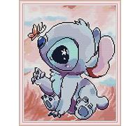 11CT Kit de punto de cruz, para hacer tú mismo, juego completo de iniciación para principiantes preimpreso, Animales pequeños 33 x 39 cm.