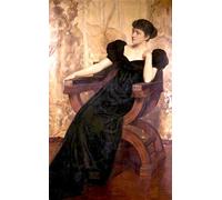 11Ct Retrato De Una Mujer Desconocida Kit De Punto De Cruz Con Estampado Pintura Al Óleo De Figuras Preimpresa Y Costura De Bordado De Hilo De Algodón Kit De Bordado Principiantes Kit De Pu 40x50cm