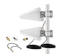 11dBi Dual MIMO banda ancha direccional Yagi Panel 3G 4G de largo alcance celular SMA/TS9 Conector Antena con cable de 10 metros para Netgear Nighthawk Verizon AT&T T-Mobile Sprint Cellular 4G LTE Router