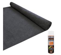 11m² Alfombra Furgoneta Gris Antracita Alfombrilla Coche Universal Autocaravana Cámper Forro Tela Tapicería Decoración Interior Protector Maletero Cubre Asiento+5 Latas Adhesivo Pegamento GRATIS