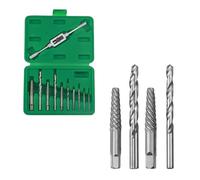 11PCS Extractores de Tornillos, HSS Extractor de Tornillos,Extractor de Tornillo Rotos para M3-M12 y 1/8"-1/2", Extractors Tornillo Extractor de Brocas para Extraer Tornillos Dañados(11 PCS)