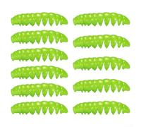 11pcs Poor Worm Soft Bait TPR para experiencias de pesca exitosas en agua dulce y salada (negro)