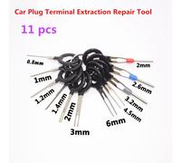 11pzs Juego de herramientas de desmontaje aguja trasera pin de crimpado conector de seleccion de extraccion de terminal de arnes de cable de placa de