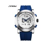 (11S9368G15)Reloj de pulsera deportivo SINOBI con cronógrafo para hombre, digital, de cuarzo, con 2