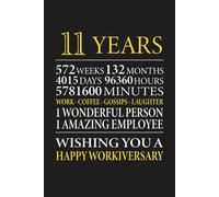 11th Year Work Anniversary: Employee Appreciation Gift for Job Milestone of 11 Years of Service