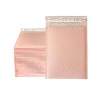 11x1 5/18x23 CM Bubble Mailer 50PCS Empaquetado autoadhesivo Suministros para pequeñas empresas Sobres acolchados Sobres de burbujas Bolsas de correo-Rosa claro, 15 * 18 cm