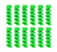 12-1 Uds Protector de Cable Cable de carga de silicona enrollador en espiral cubierta protectora de Cable for organizador de Cable de teléfono(12pcs (Green))