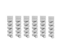 12-1 Uds Protector de Cable Cable de carga de silicona enrollador en espiral cubierta protectora de Cable for organizador de Cable de teléfono(6pcs (Gray))