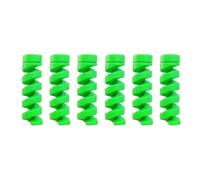 12-1 Uds Protector de Cable Cable de carga de silicona enrollador en espiral cubierta protectora de Cable for organizador de Cable de teléfono(6pcs (Green))
