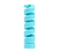 12-1 Uds Protector de Cable Cable de carga de silicona enrollador en espiral cubierta protectora de Cable for organizador de Cable de teléfono(1pcs (Blue))