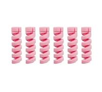 12-1 Uds Protector de Cable Cable de carga de silicona enrollador en espiral cubierta protectora de Cable for organizador de Cable de teléfono(6pcs (Pink))