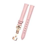 12/13/14/15/16/17/18/19/20mm Broche de pasador/hebilla de mariposa opcional Correa de reloj de cuero de vaca amigable con la piel de color sólido para mujer con herramientas de instalación, 20mm