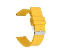 12 14 mm 16 mm 18 mm 20 mm 22 mm 24 mm Correa de Reloj de Silicona Hombres Mujeres Reemplace la Pulsera de Goma Suave para Seiko para Huawei Watch Gt2/3/4, Amarillo, 22 mm