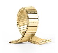 12 14 mm de 16 mm 18 mm 20 mm Correa elástica de acero inoxidable Expansión de metal Expansión de oro Pulsera de pulsera de banda de reloj de oro plateado con herramienta